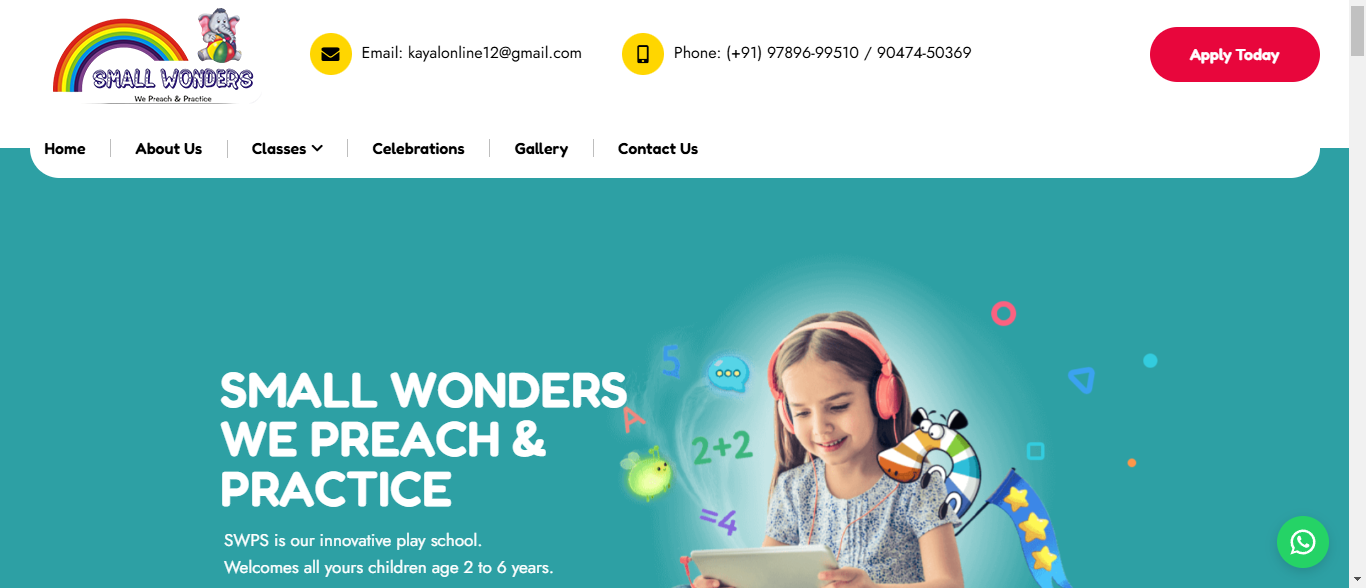 Small Wonders play school